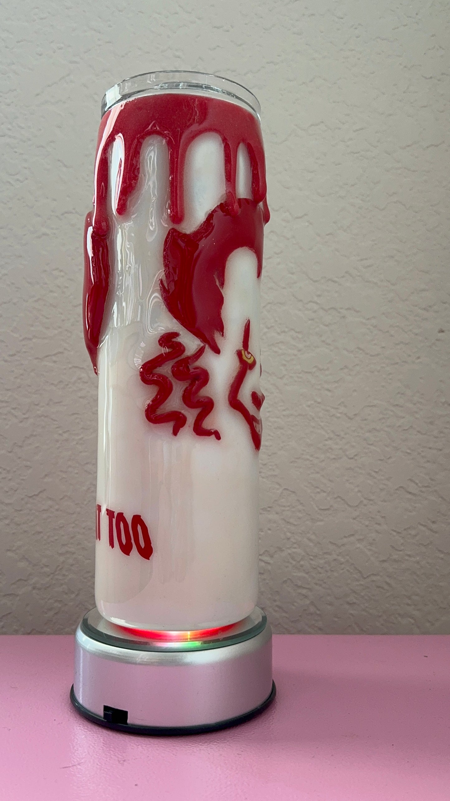 Handcrafted 3D Pennywise 30oz Tumbler | Horror Movie Gift | Custom Insulated Cup | IT Clown Themed Drinkware