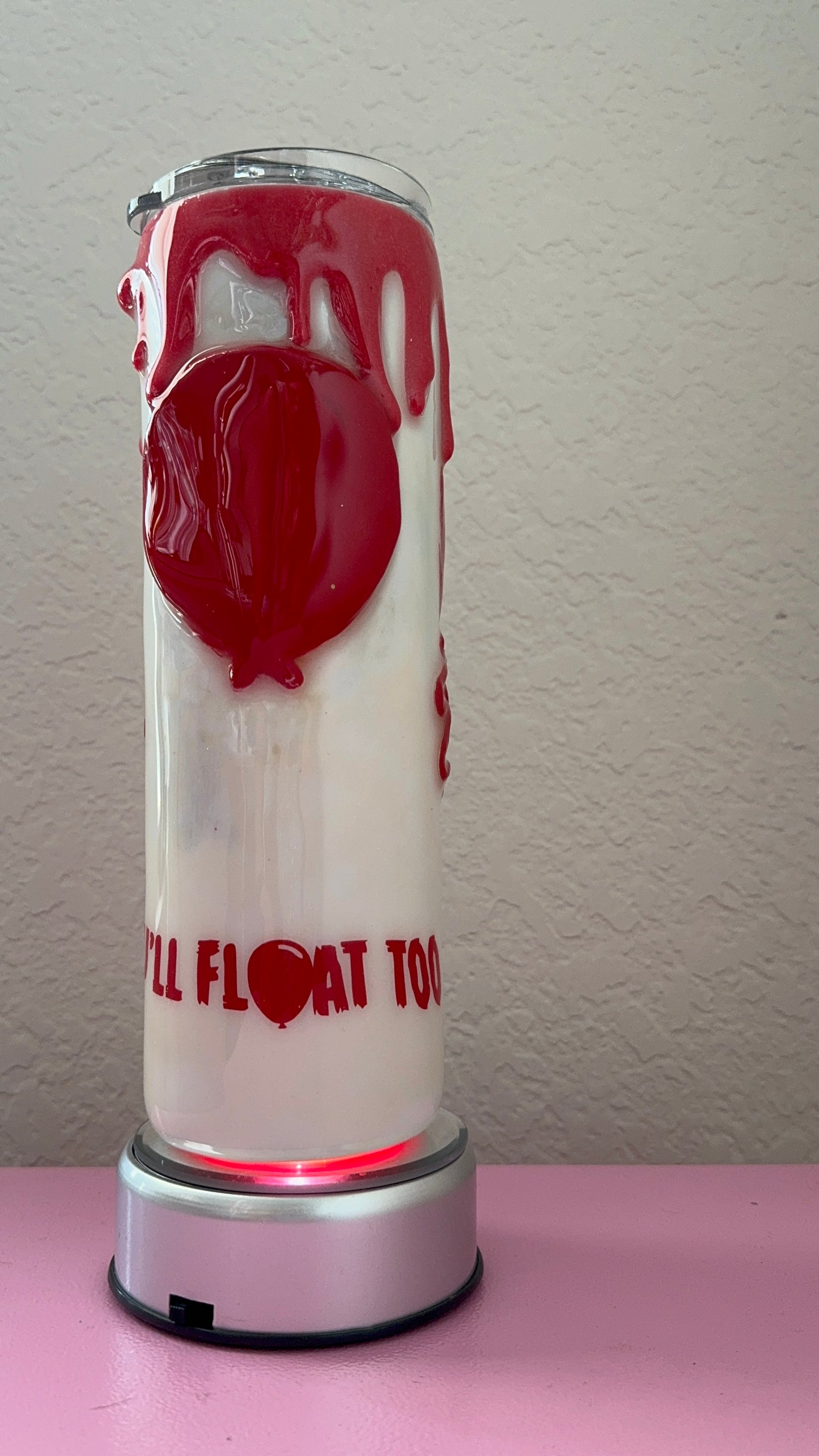 Handcrafted 3D Pennywise 30oz Tumbler | Horror Movie Gift | Custom Insulated Cup | IT Clown Themed Drinkware