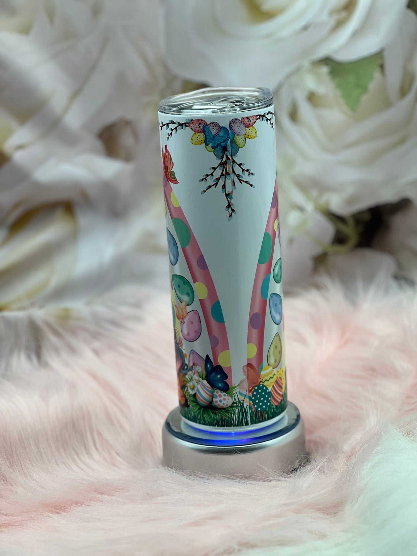 Easter Unicorn with Cute Rainbow 20oz Tumbler