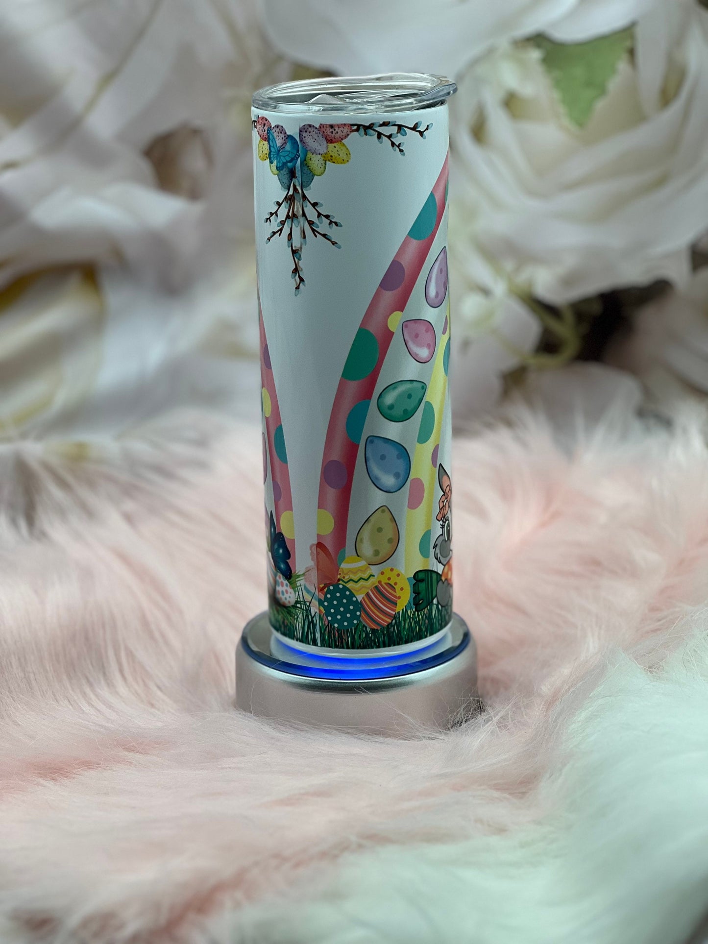 Easter Unicorn with Cute Rainbow 20oz Tumbler