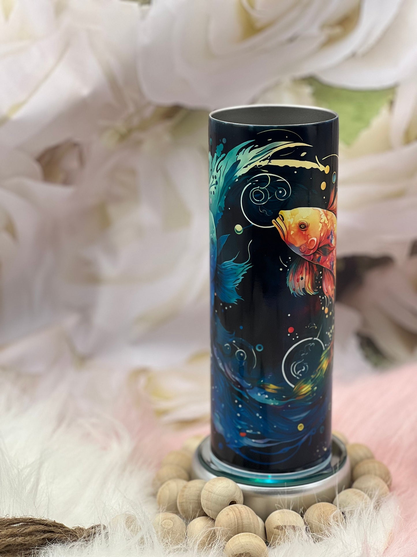 20oz tumbler, celestial zodiac sign Pisces