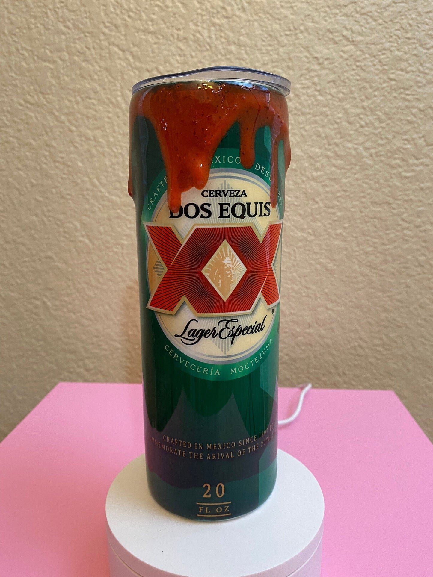 Dos XX 20oz Tumbler with Chamoy Drip