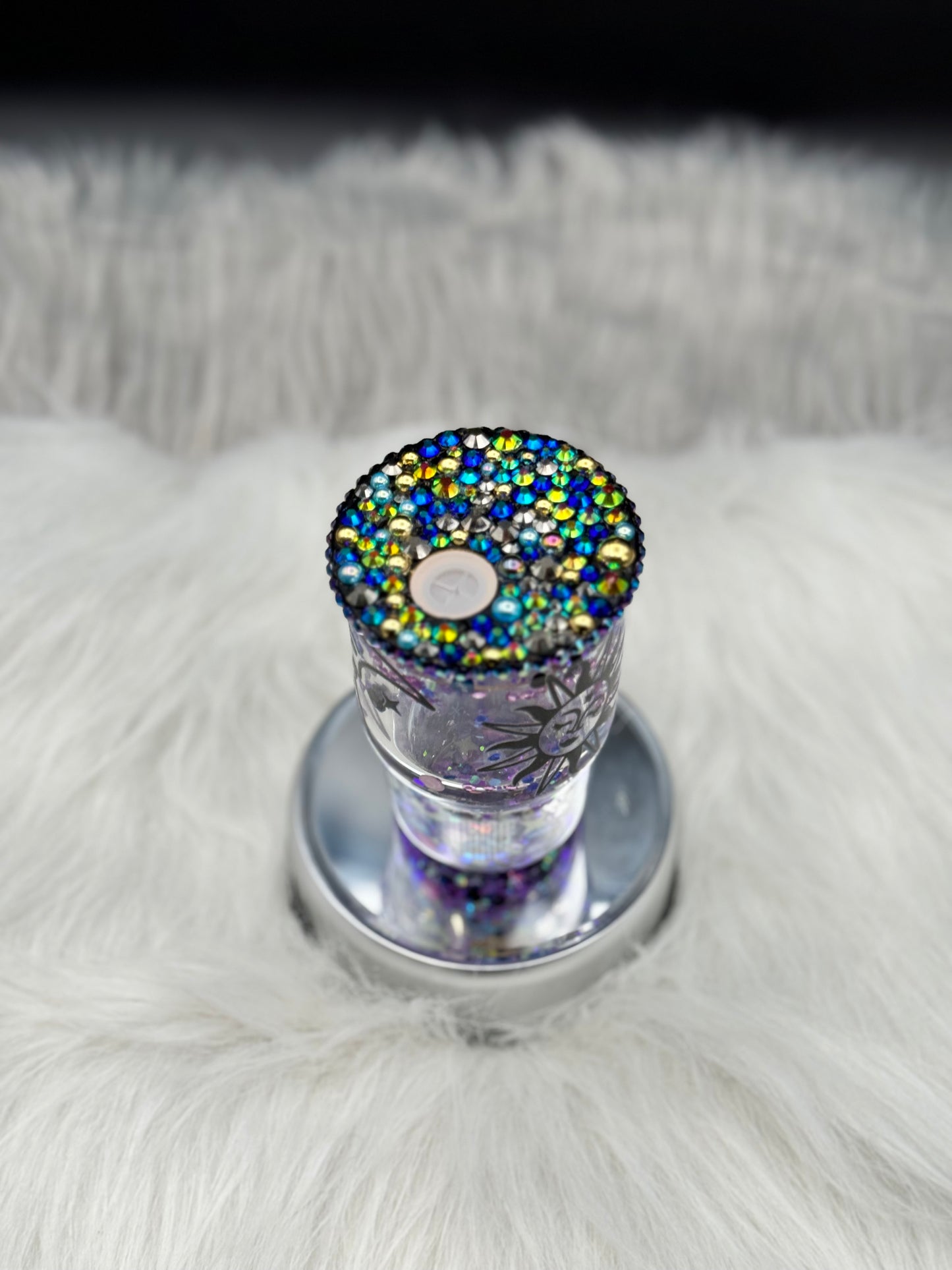 3oz Celestial Moon Snow Globe Tumbler