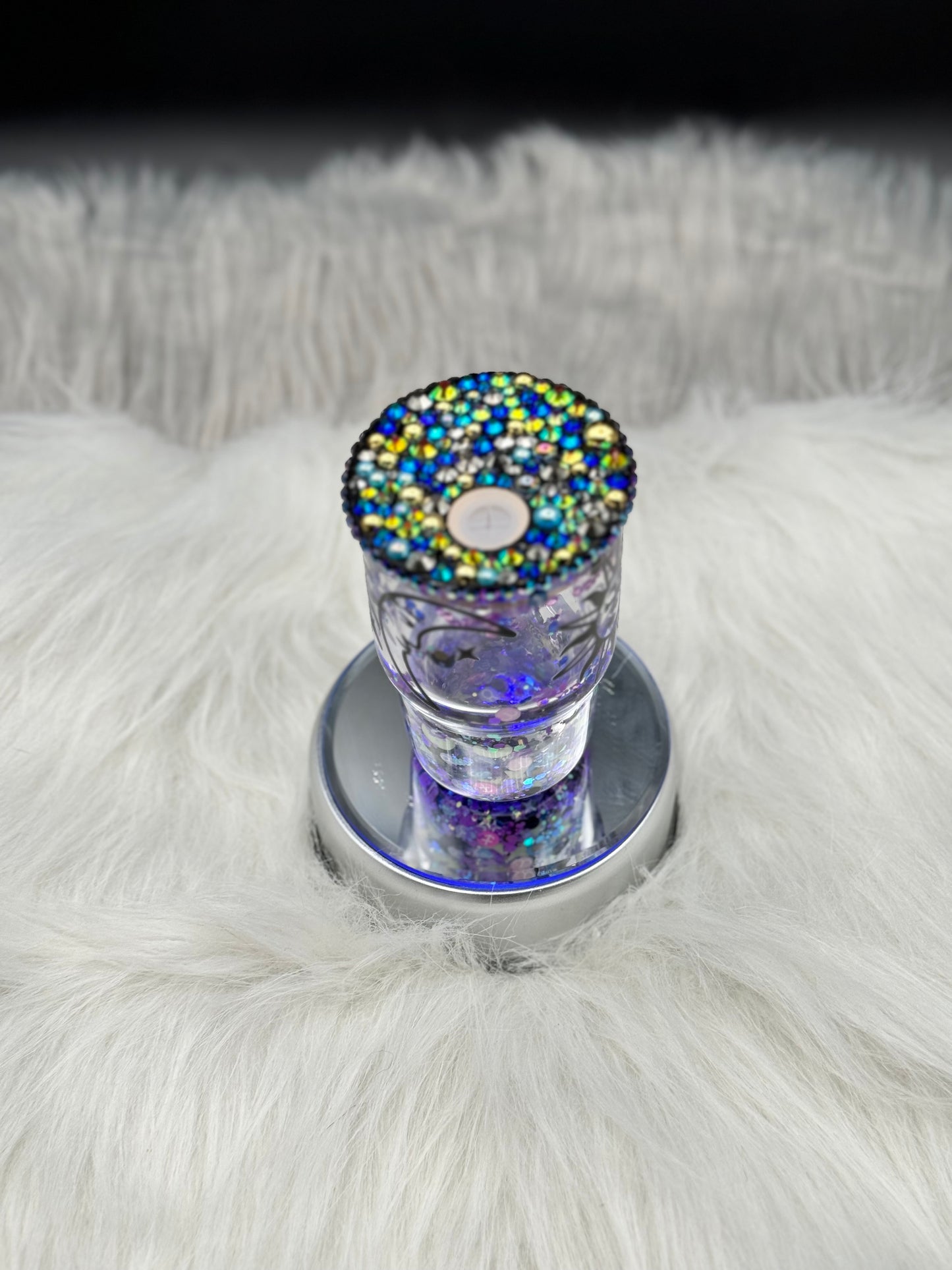 3oz Celestial Moon Snow Globe Tumbler