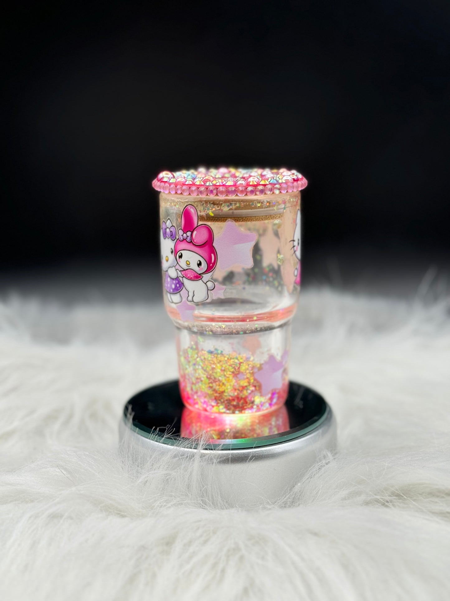 3oz SnowGlobe Glass Tumbler