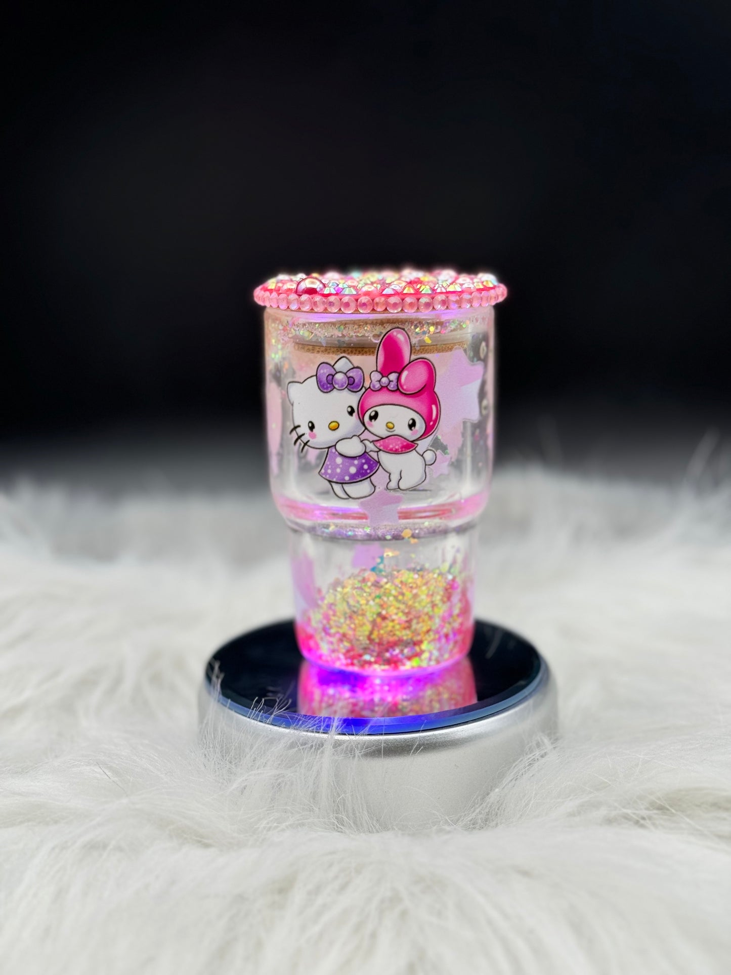 3oz SnowGlobe Glass Tumbler