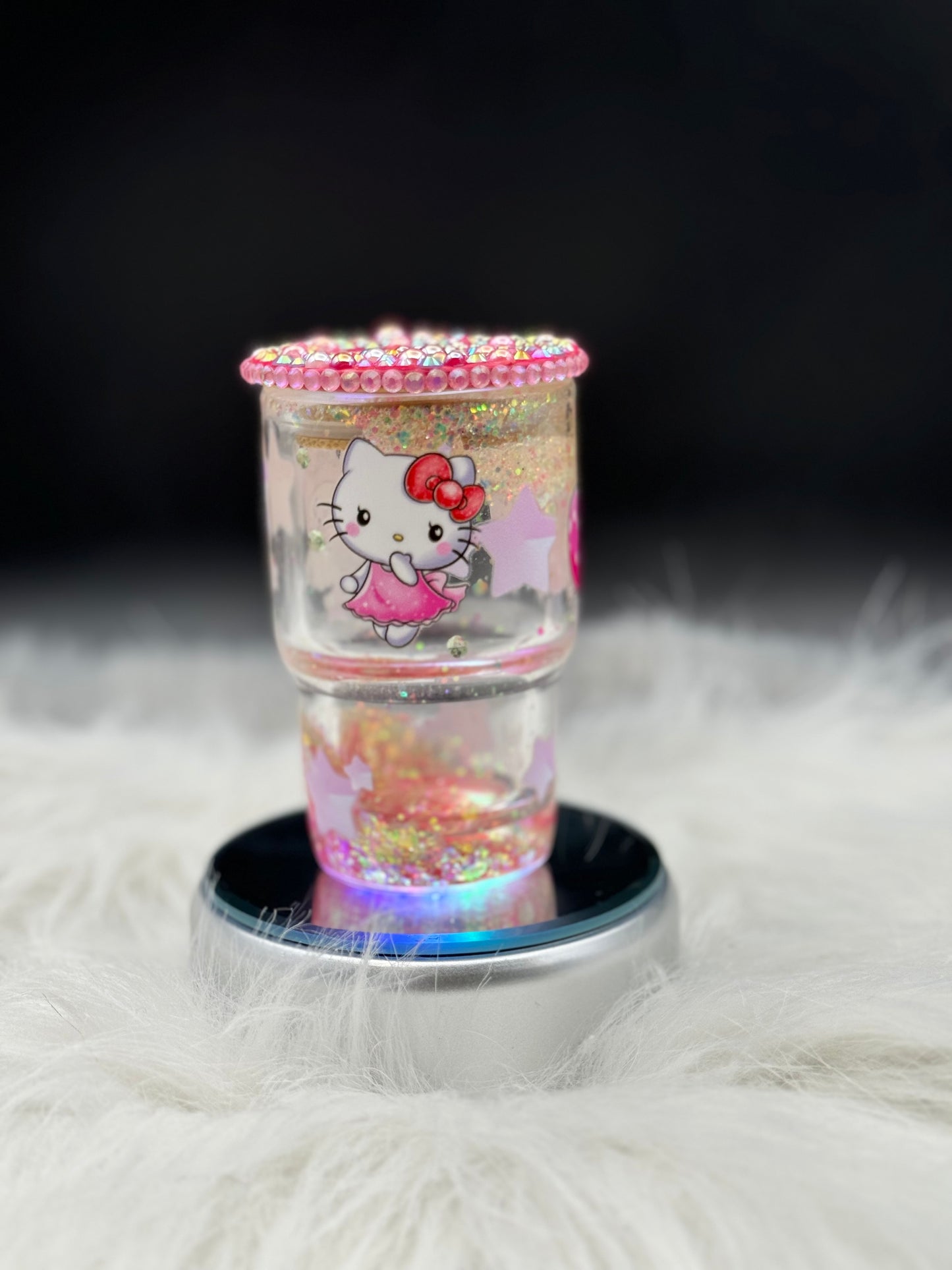 3oz SnowGlobe Glass Tumbler